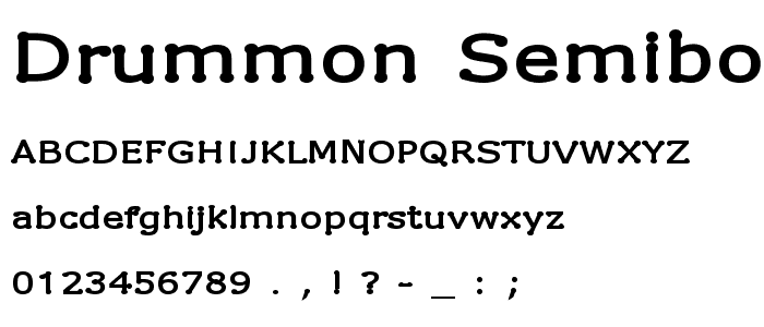 Drummon SemiBold font